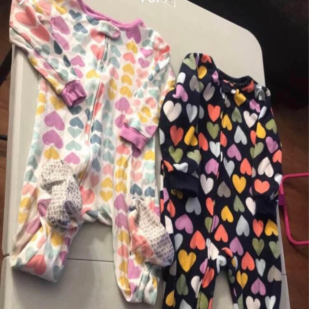 24months Heart Print Carter’s Pajamas